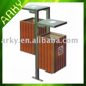 Good quality Outdoor Wooden Litterbin